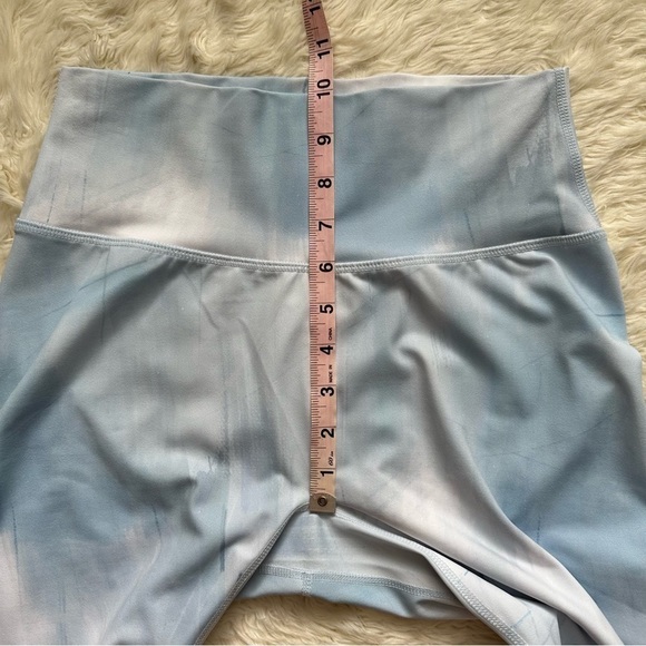 BuffBunny Leggings Motion Tight Athletic Frost Bite Blue White M - Picture 11 of 12